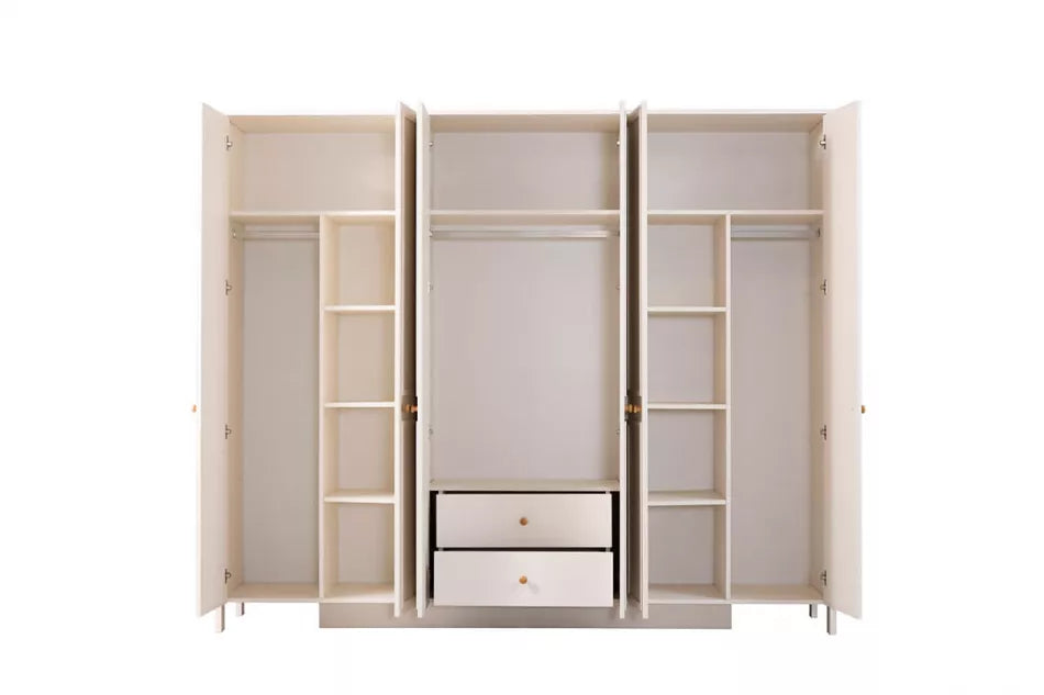 Inci 6 Doors Wardrobe