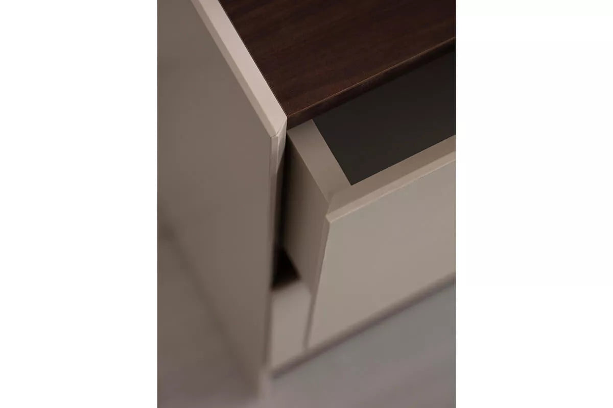 Mocca Chest Of Drawers With Mirror - Ider Furniture