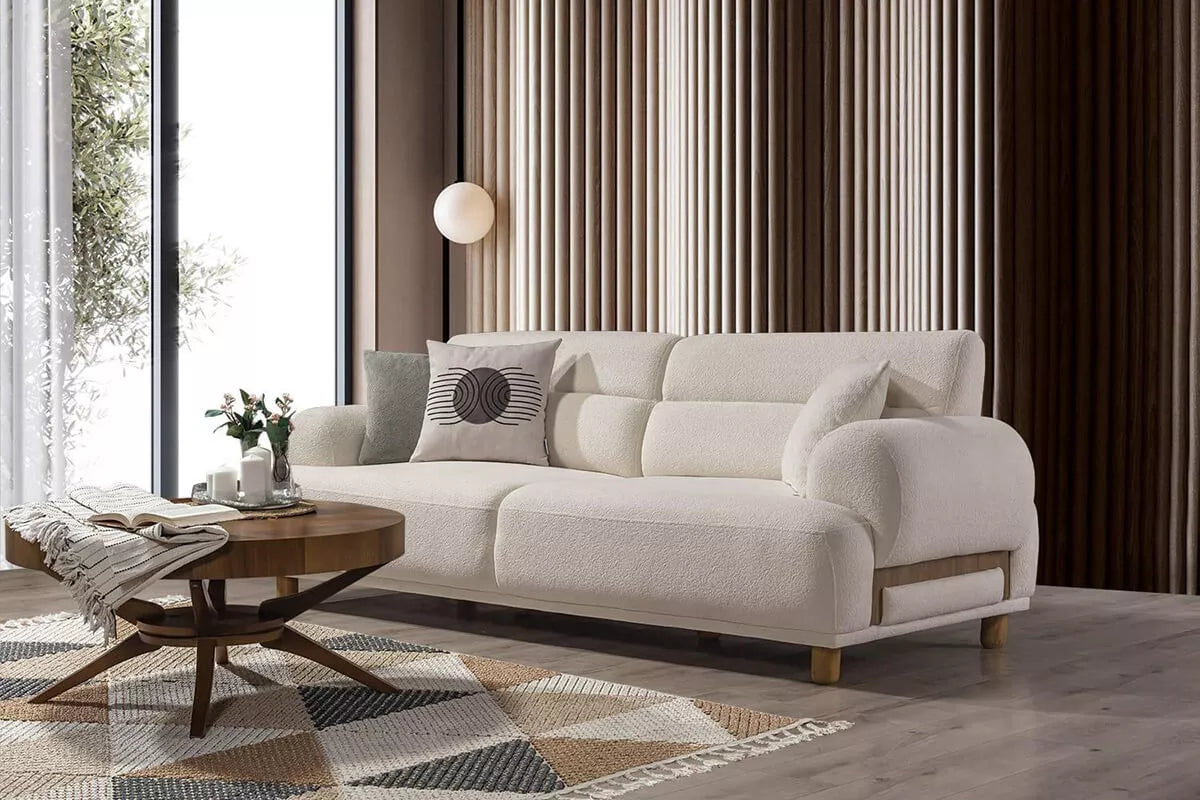 Nirvana 3 Seater Sofa Cream