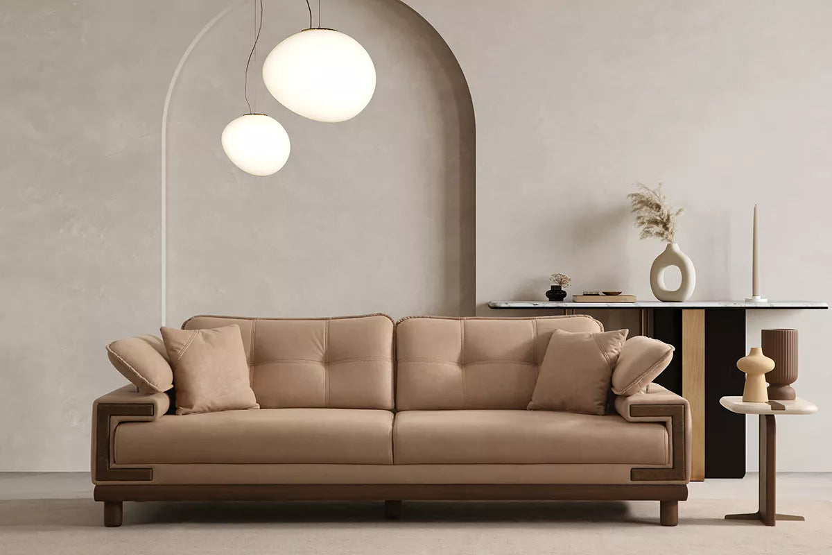 Omega 3 Seater Sofa Beige