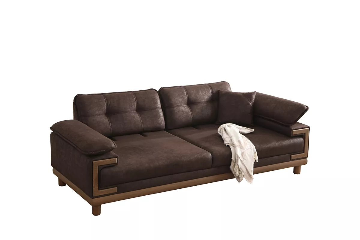 Omega 3 Seater Sofa Brown